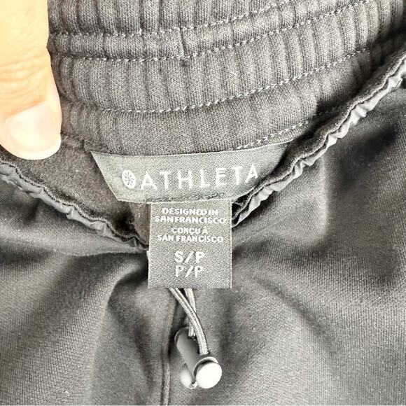 NWT Athleta Triumph Hybrid Wide Leg Drawstring Crop Black Sz S Athleisure Travel - Picture 10 of 16